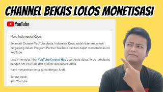 SELAMAT ANDA LOLOS MONETISASI YOUTUBE [upl. by Atilrep959]