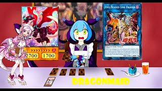 YGOPRODragonmaid deck pureFiveHeaded Link Dragon [upl. by Etnahsal593]