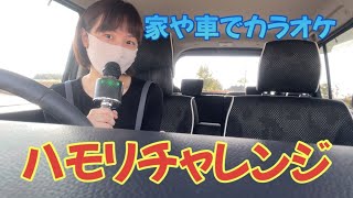 【ハモリチャレンジ】カラオケマイクで家や車で歌おう [upl. by Atiner]