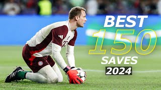 Best 150 Goalkeeper Saves 202425  HD 2 [upl. by Oninrutas]