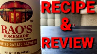 Raos Roasted Garlic Alfredo Sauce Review [upl. by Dredi853]