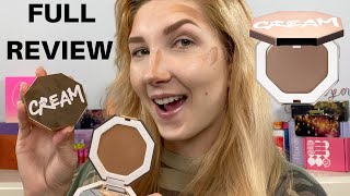 NEW Fenty Beauty Cream Bronzer Review Swatches amp Wear Test [upl. by Mason644]