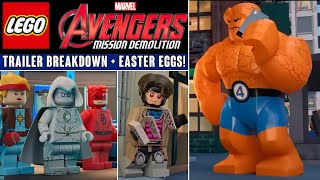 ALL EASTER EGGS in the LEGO Avengers MISSION DEMOLITION Trailer [upl. by Aneeroc]