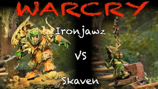 Warcry Battle Report Iron Jaws VS Skaven [upl. by Ynaffet619]