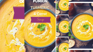 Pumpkin Turmeric amp Carrot Soup [upl. by Jerad]