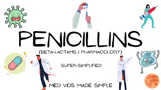 Penicillins Betalactams  Pharmacology  Med Vids Made Simple [upl. by Elsi]