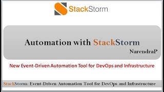 DevOps StackStorm  Introduction to StackStorm EventDriven Automation with StackStorm [upl. by Schrick737]