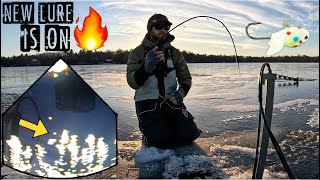 NEW Lure is on Fire for Ice Fishing Crappies [upl. by Cathyleen]