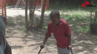 MSF IN HAITI PHYSIOTHERAPY PSYCHOTHERAPY AND REHABILITATION [upl. by Narhem748]