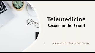 Telemedicine Coding Becoming the Expert by Aimee Wilcox for AMCI [upl. by Imoin607]