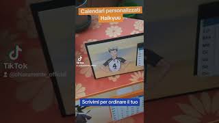 Calendari da tavolo 2025 personalizzati a tema Haikyuu [upl. by Sucerdor202]