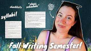 How to craft your own writing semester 📝 syllabi themed checklists subgoals amp more [upl. by Kirtap987]