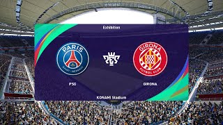 PSG vs Girona 18092024 UEFA Champions League PES 2021 [upl. by Ynnij]