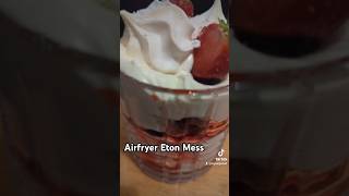 Eton Mess Tastes easy dessert to make ninja food cooking cook baking [upl. by Enalb986]