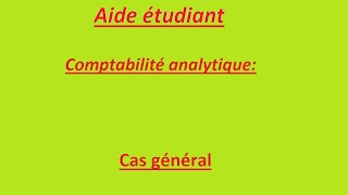 comptabilité analytique  exercice corrigé [upl. by Derk]