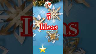 Descubre como hacer 5 decoraciones navideñas únicas ⭐️ navidad christmas diy manualidades [upl. by Zonda]