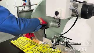 Graule ZS 200 Radial ARM Saw Machine [upl. by Dayna610]