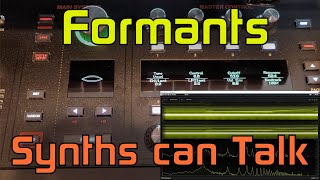 Formants Synthesizers and Vocal Editing [upl. by Kal]