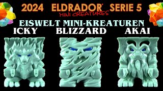 Schleich ® Eldrador ® Mini Creatures  Serie 5  2024  Eiswelt  Icky  Blizzard  Akai  Review [upl. by Yahsram492]