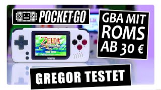 Gregor testet PocketGo  Pocket Go das 30€ RomsHandheld im GBAStil Review  Test [upl. by Ashford]