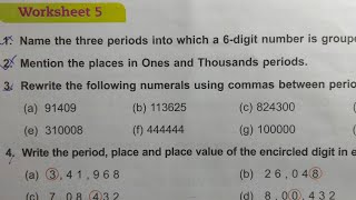 DAV Class 4 unit 1 worksheet 5 ।। Math class 4 chapter 1 worksheet 5 dav public school [upl. by Sarazen]