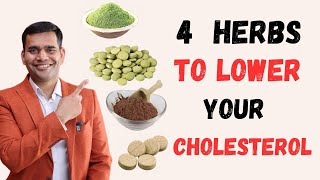 4 Herbs To Lower Your Cholesterol  Natural Treatment Of High Cholesterol [upl. by Decrem]