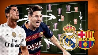 Real Madrid vs Barcelona  Tactics Behind El Clasico  Copa90 amp Top Eleven Animation [upl. by Zevahc]