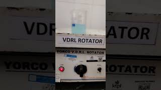 VDRL ROTATOR pathologylaboratory malariadisease medical science pathlab mbbs neet lab [upl. by Farrell]