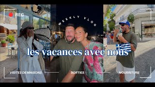 Vlog en vacances 🇬🇷 Visites de maisons  sortie bateau [upl. by Pappas]