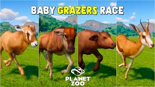 Planet Zoo Animals Race  African Buffalo Black Wildebeest Blue Wildebeest Gemsbok Springbok [upl. by Meibers]