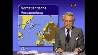 3satZDF quotHeutequot Nachrichten mit Otto Diepholz 13111988 [upl. by Eleynad]