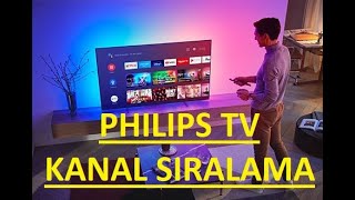 Philips Tv Kanal Sıralama ve Yer Değiştirme How To Change The Channel On Philips TV PUS8506 [upl. by Dennard494]