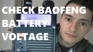 How to display Battery Voltage on any Baofeng radio [upl. by Assin]