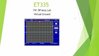 741 OP Amp Lab Demo335a [upl. by Sethrida]