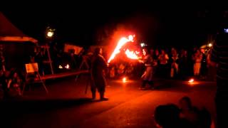 Mittelaltermarkt der Schlegler Heimsheim 2012  Die Feuerspieler in der Nacht [upl. by Eylhsa531]