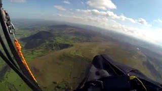 Paragliding from the Blorenge Abergavenny May 2016 [upl. by Amaso264]