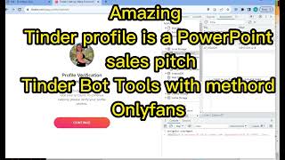 Tinder Sales and Tinder Method Tinder Face Verification Bot 2023 [upl. by Esilec]