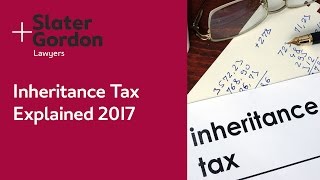 Inheritance Tax Explained 2017 [upl. by Schalles149]