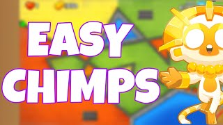 Cubism CHIMPS Guide for BTD6  Straightforward Strategy [upl. by Annaehs]