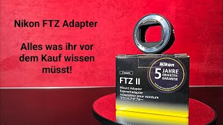 Nikon FTZ Bajonettadapter [upl. by Eniawtna]