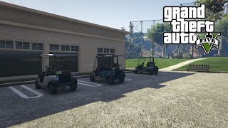 Golf Cart Spawning Location GTA V [upl. by Nauqaj]