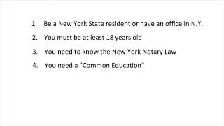 Requirements to become a New York Notary [upl. by Leeann671]