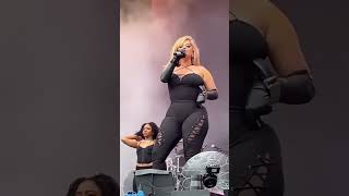 Bebe Rexha Kicks Out Audience Member For Throwing Object [upl. by Eidnalem]