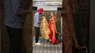 How to open cancan in lehenga shorts trending viral [upl. by Naawaj322]