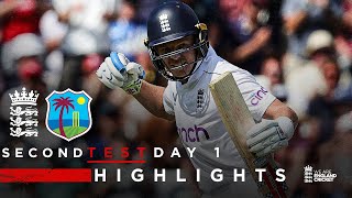 Ollie Pope Scores 121  Highlights  England v West Indies Day 1  Rothesay Test 2024 [upl. by Nevanod980]