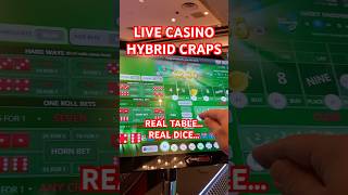 Live Casino Hybrid Craps  Can I Throw 2 In A Row [upl. by Jalbert]