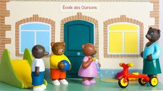 Petit Ours Brun à lécole  Le stopmotion [upl. by Aztiram]