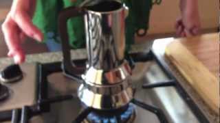 How to use the Alessi Richard Sapper espresso maker 9090 [upl. by Gena596]