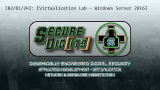 20240201Virtualization Lab  Windows Server 2016 [upl. by Drews645]