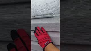 Siding tips The right way to install siding with nail gunshortvideo construction diy [upl. by Yltneb]